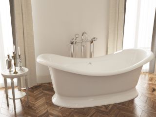 Ванна из искусственного камня AquaStone Лиона 190x86см белый